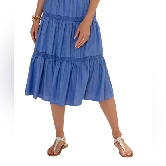 Francesca’s Dora Crochet Midi Skirt Size: M - Picture 5 of 8